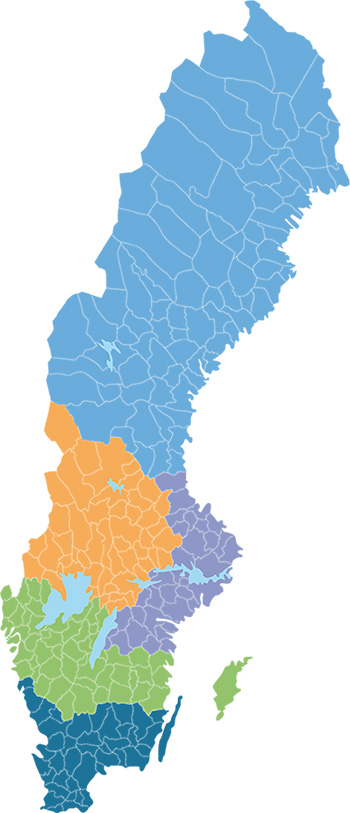 Karta s&auml;ljdistrikt